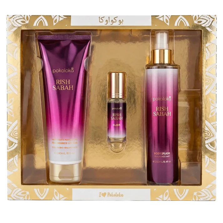 Kit Pokoloka Luxury Elixir Rish Sabah (240 Ml + 250 Ml + 15 Ml)