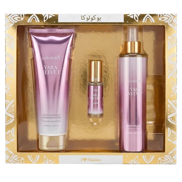 Kit Pokoloka Elixir Yara Velvet ( 240 Ml + 250 Ml + 15 Ml )
