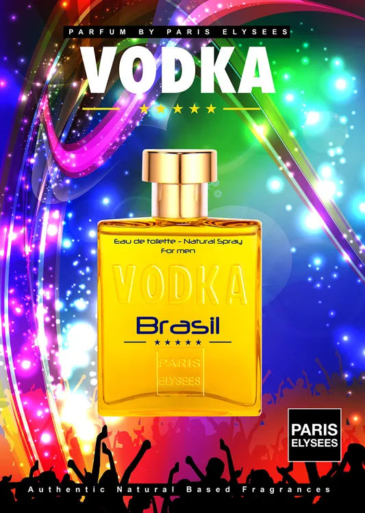 Paris Elysees Vodka Brasil Yellow Masculino 100ML