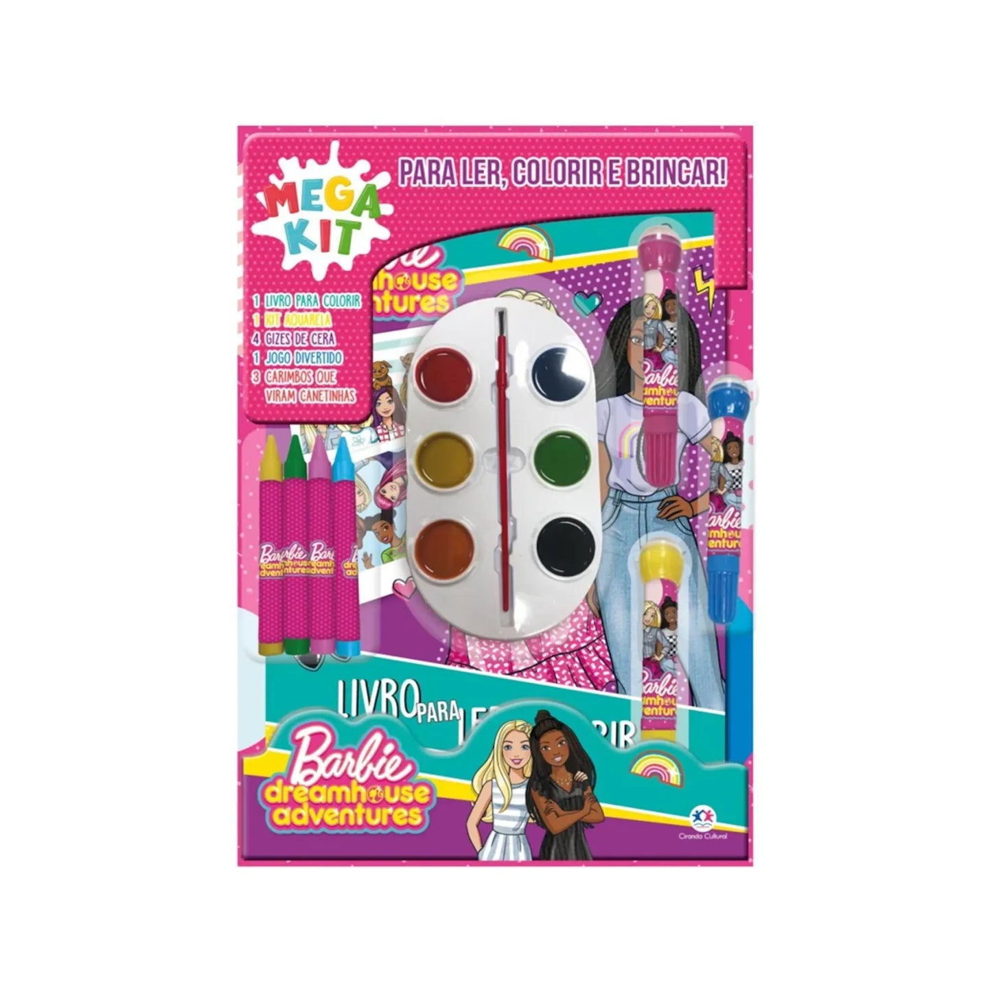 BARBIE - LER, COLORIR E BRINCAR - (C)