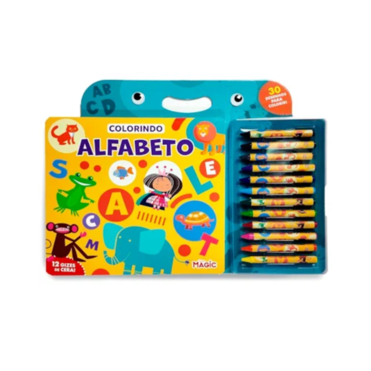 Magic Colorindo o Alfabeto - com Giz de Cera