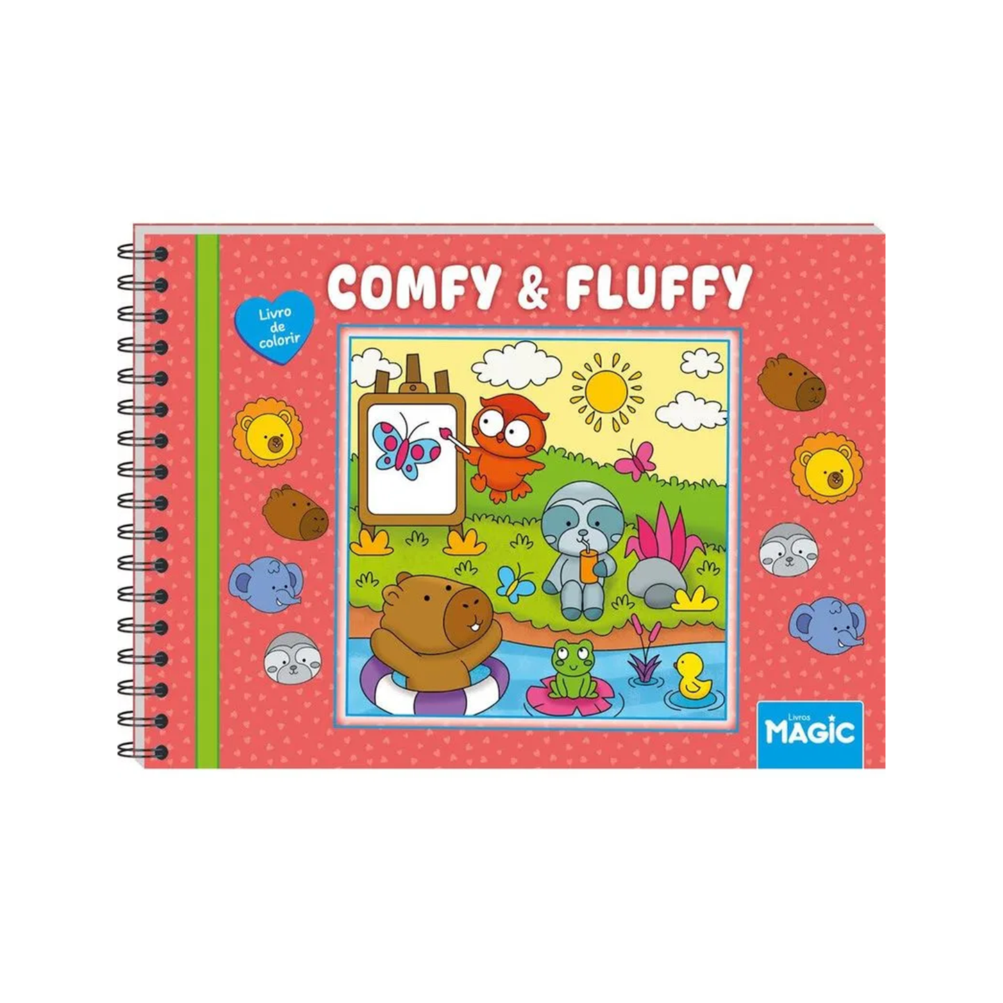 Magic Comfy and Fluffy Red - Livro de Colorir