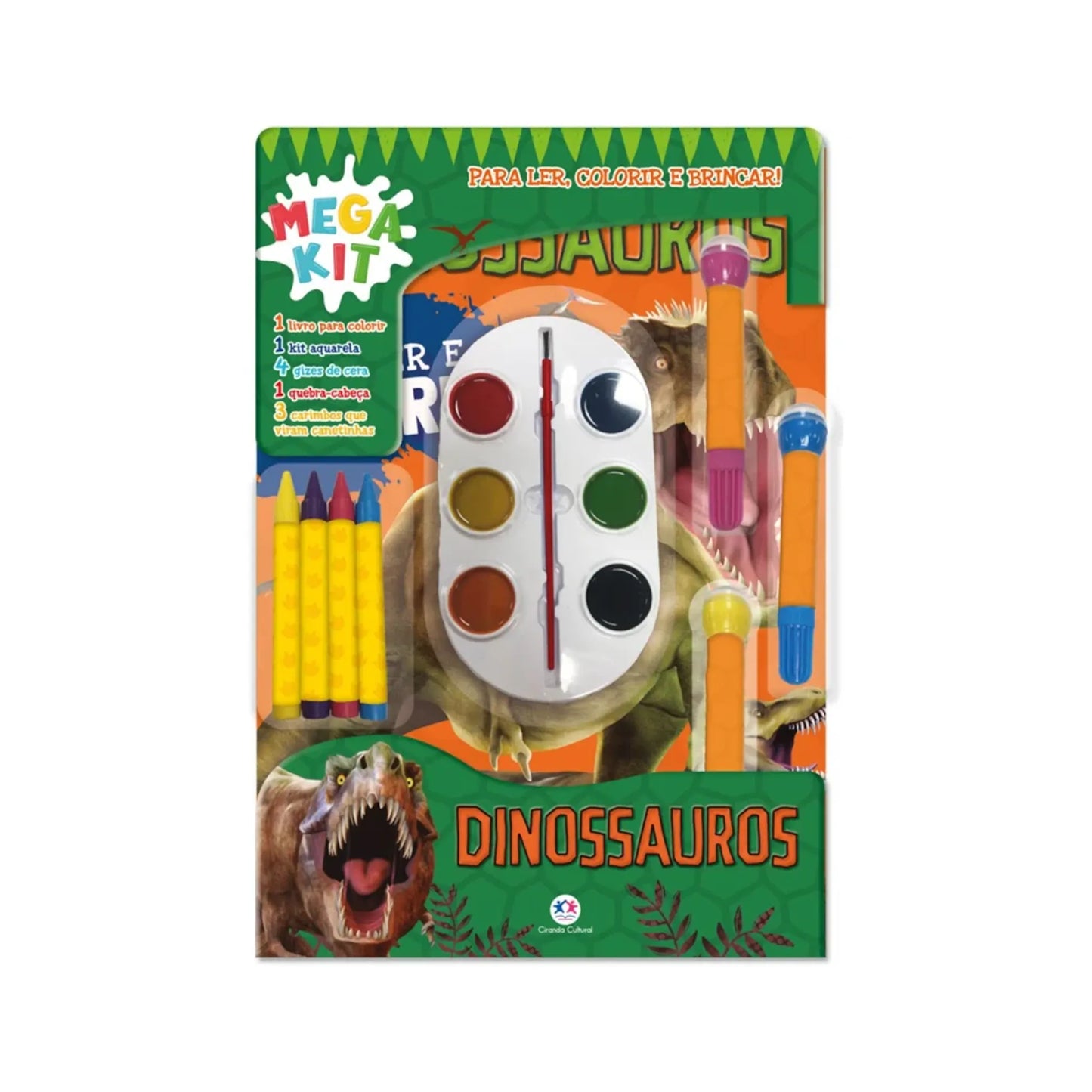 DINOSSAUROS - LER, COLORIR E BRINCAR