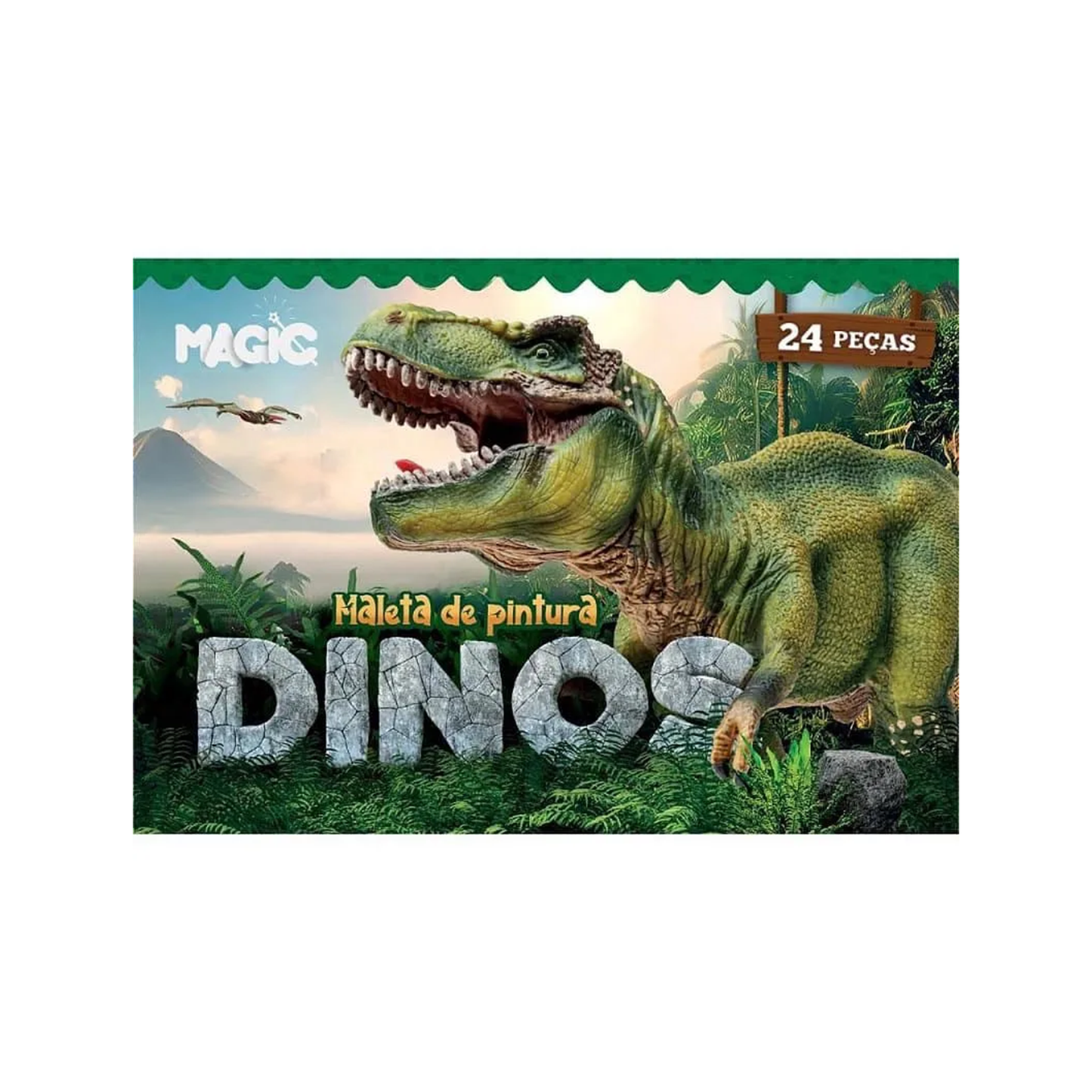 Magic Maleta de Pintura 24 Peças Dinossauro