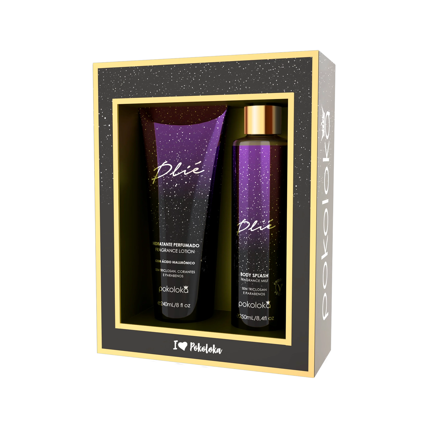 Pokoloka Kit Plié Pokochic - Hidratante 240ML + Body Splash 250ML Feminino