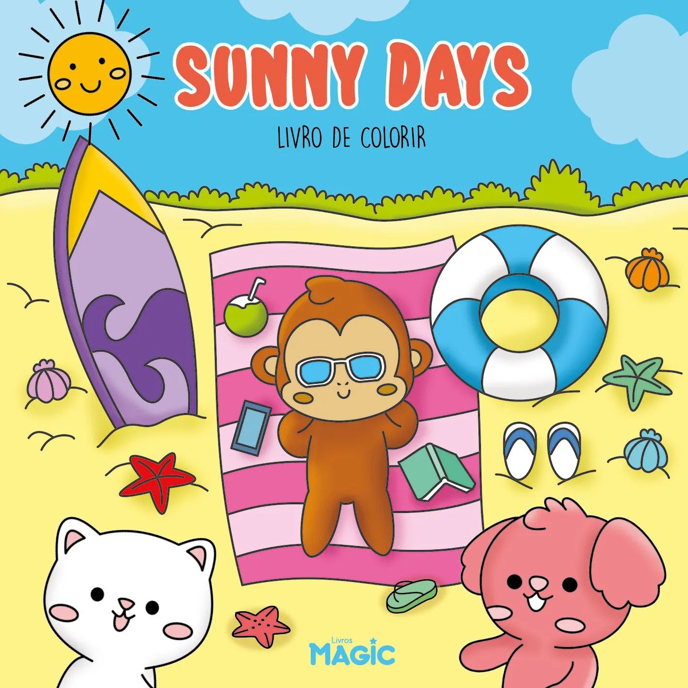 Ciranda Cultural Sunny Days - Livro de Colorir