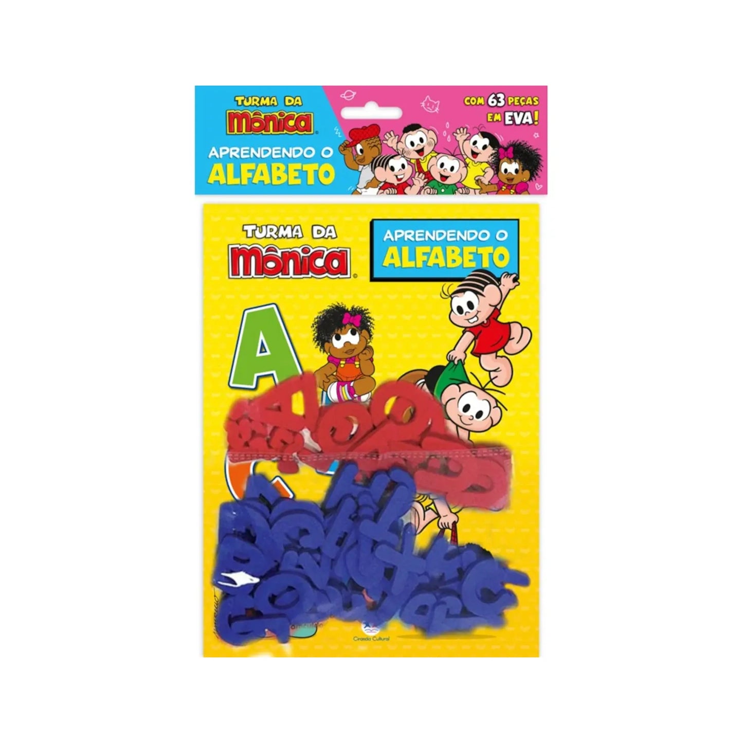 TURMA DA MONICA APRENDENTO O ALFABETO C/ LETRAS - (10)