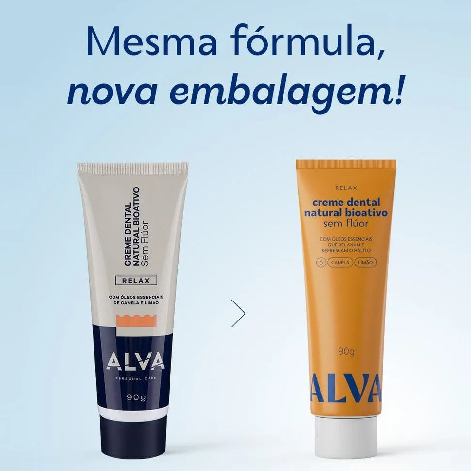 Alva Pasta de Dente Relax Limão e Canela 90G