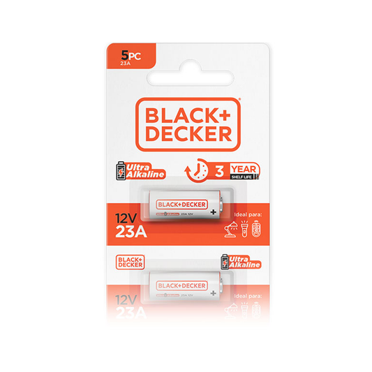 Black & Decker Pilha High Ultra Alkaline 23A 12V Display 20 Blisters 5 Unidades