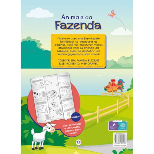 Cc Animais da Fazenda - Meu Livrão de Colorir