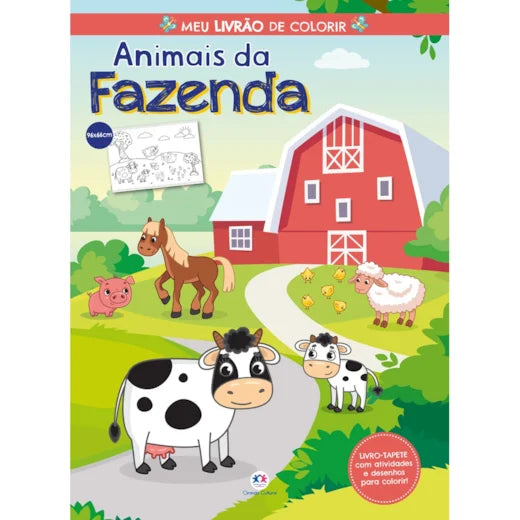 Cc Animais da Fazenda - Meu Livrão de Colorir