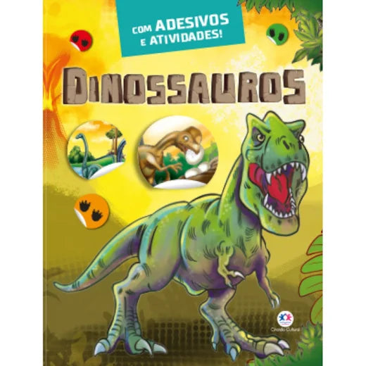 Cc Dinossauros com Adesivos e Atividades