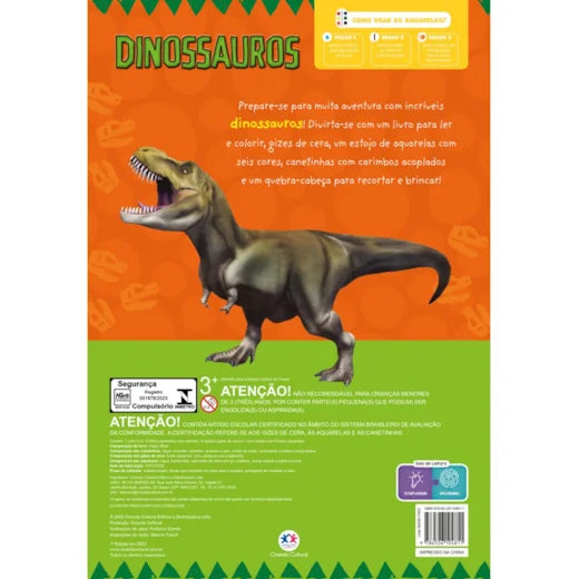 Cc Dinoossauros - Ler , Colorir e Brincar