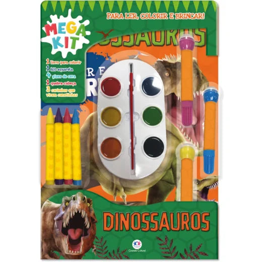 Cc Dinoossauros - Ler , Colorir e Brincar