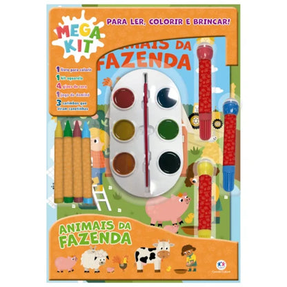 Cc Animais da Fazenda - Ler , Colorir e Brincar