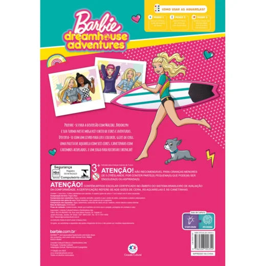 BARBIE - LER, COLORIR E BRINCAR - (C)