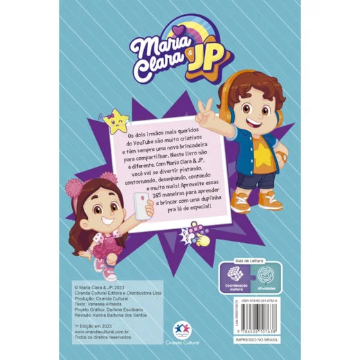 Cc 365 Atividades e Desenhos Para Colorir - Maria Clara e JP