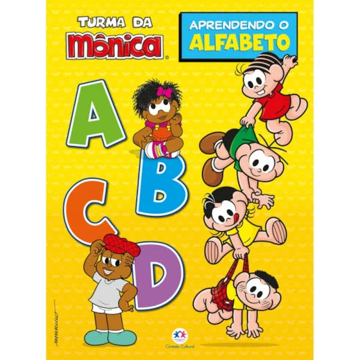 TURMA DA MONICA APRENDENTO O ALFABETO C/ LETRAS - (10)