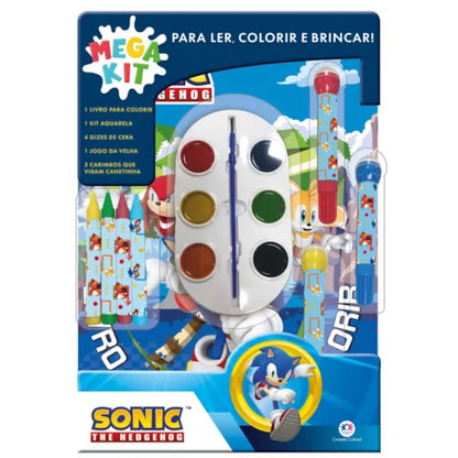 SONIC - LER, COLORIR E BRINCAR - (C)