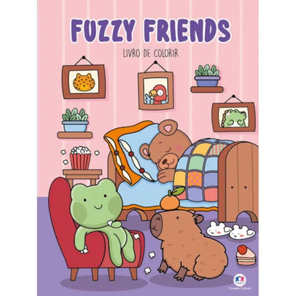 Cc Brochura Fuzzy Friends - Para Colorir