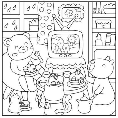 Cc Brochura Cute Buddies - Para Colorir