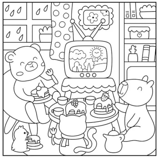 Cc Brochura Cute Buddies - Para Colorir