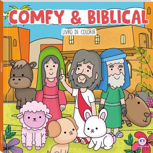 Cc Brochura Comfy And Biblical - Livro de Colorir