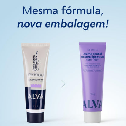 Alva Pasta de Dente No Stress Lavanda e Laranja 90G