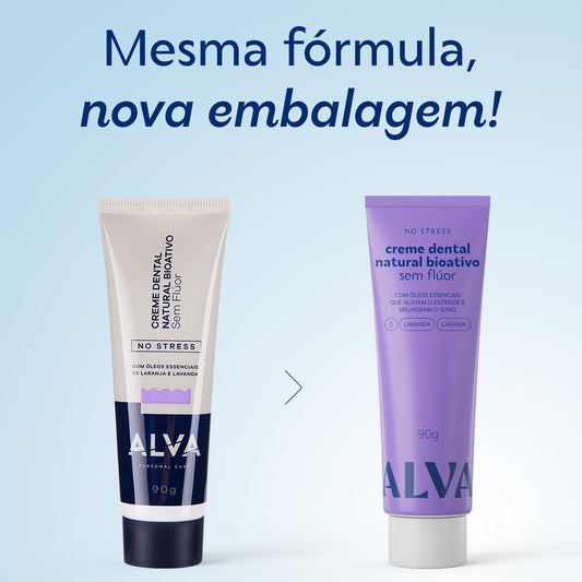 Alva Pasta de Dente No Stress Lavanda e Laranja 90G
