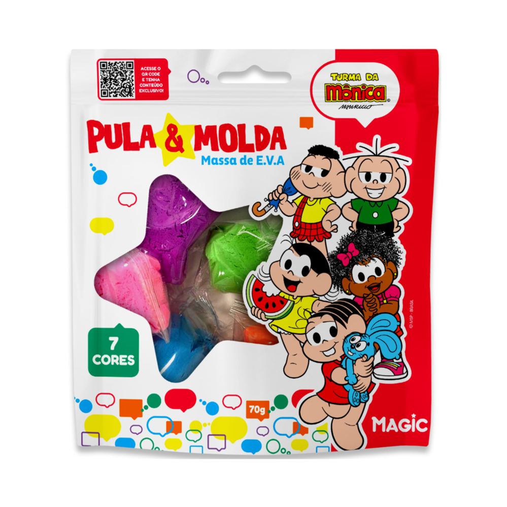 Magic Pula e Molda (Massa de Eva ) 70g - Turma da Monica