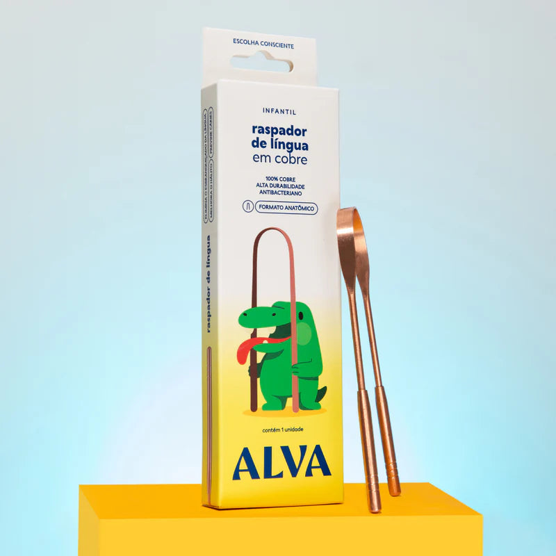 Alva Raspador de Lingua - Cobre Infantil