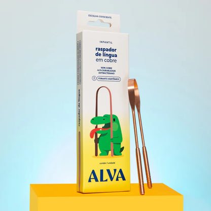 Alva Raspador de Lingua - Cobre Infantil