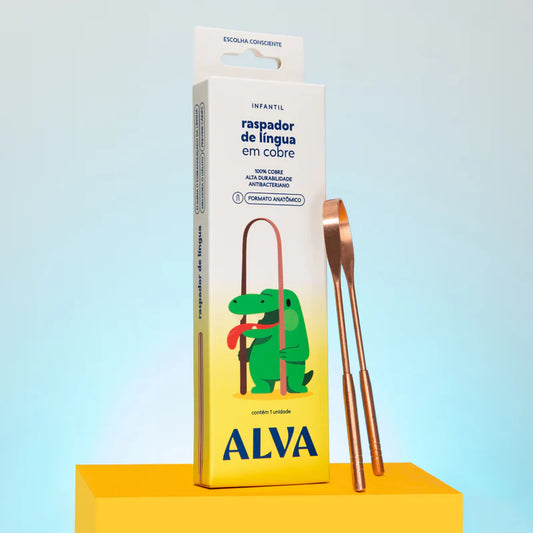 Alva Raspador de Lingua - Cobre Infantil
