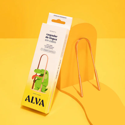 Alva Raspador de Lingua - Cobre Infantil