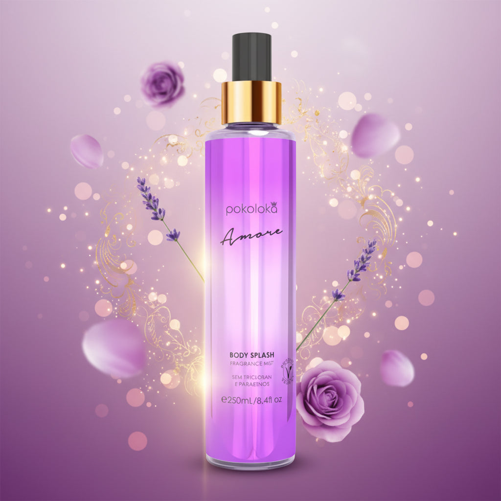 Pokoloka Kit Amore Pokosecret - Hidratante 240ML + Body Splash 250ML Feminino