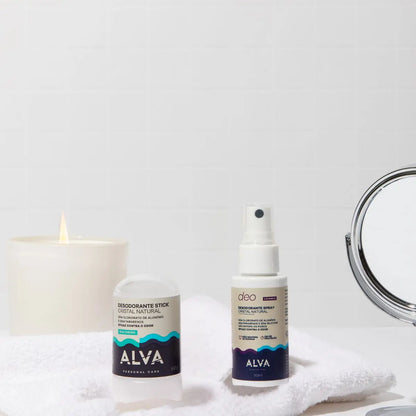 Alva Desodorante Natural - Kit Cristal 60G e Spray 30ML