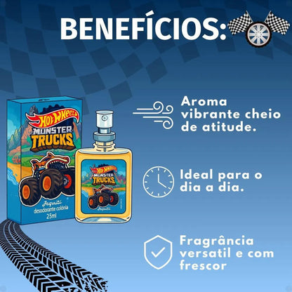 Jequiti Hot Wheels Monster Trucks Masculino 25 ML