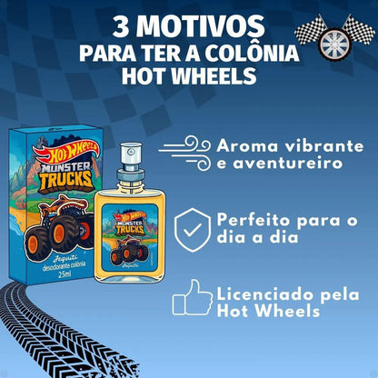 Jequiti Hot Wheels Monster Trucks Masculino 25 ML