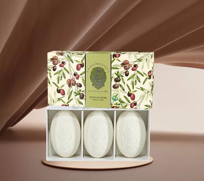 La Florentina Olive Flowers- Caixa 3 Sabonetes 150g