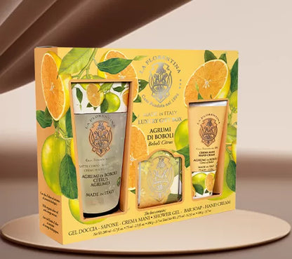 La Florentina Kit Big Ritual Boboli Citrus Creme de Mãos 75ML + Sabonete 106g + Gel de Banho 200ML