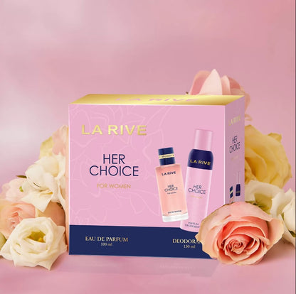La Rive Her Choice 90ML + Desodorante 150ML - Kit Feminino