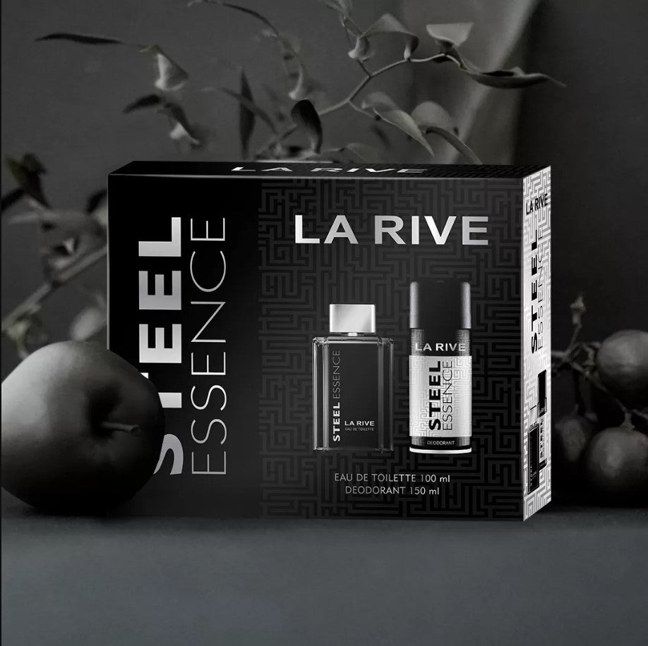 La Rive Steel Essence 100ML + Desodorante 150ML - Kit Masculino