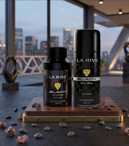 La Rive Black Fury 75ML + Desodorante 150ML - Kit Masculino