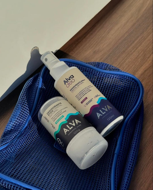 Alva Desodorante Natural - Kit Cristal 120G e Spray 120ML