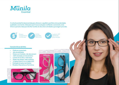 Munila Lupa de Leitura Essential +3,00