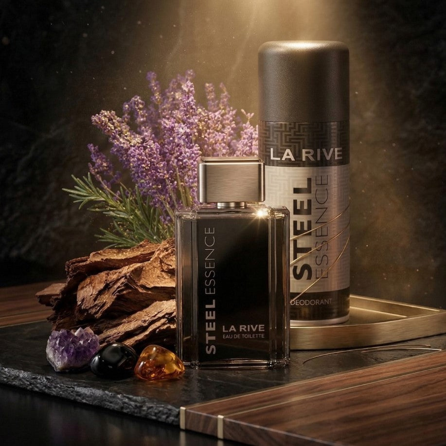 La Rive Steel Essence 100ML + Desodorante 150ML - Kit Masculino