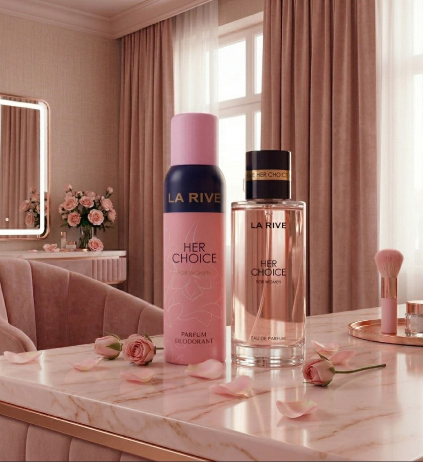 La Rive Her Choice 90ML + Desodorante 150ML - Kit Feminino