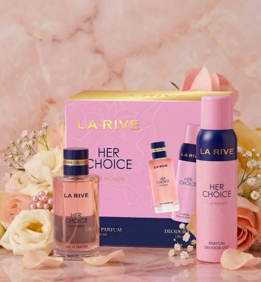La Rive Her Choice 90ML + Desodorante 150ML - Kit Feminino