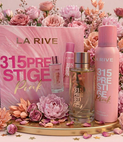 La Rive 315 Prestige Pink 100ML + Desodorante 150ML - Kit Feminino