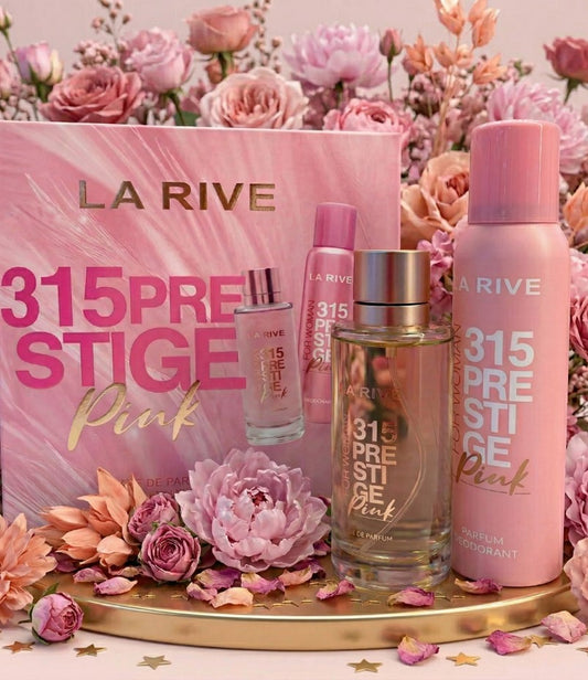 La Rive 315 Prestige Pink 100ML + Desodorante 150ML - Kit Feminino